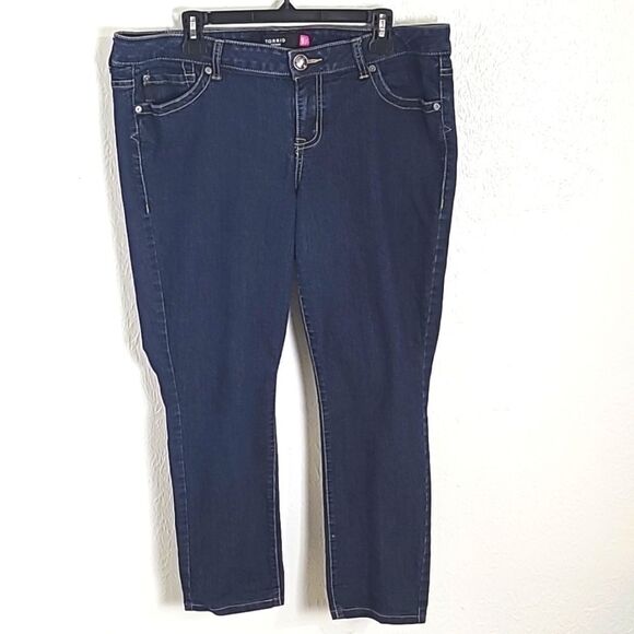 Torrid Straight Ankle Bluejeans, Size 18R - Picture 1 of 11